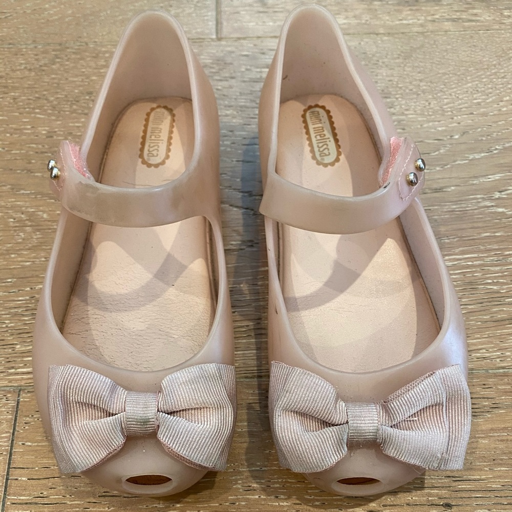 Mini Melissa Bow Flat - size 10